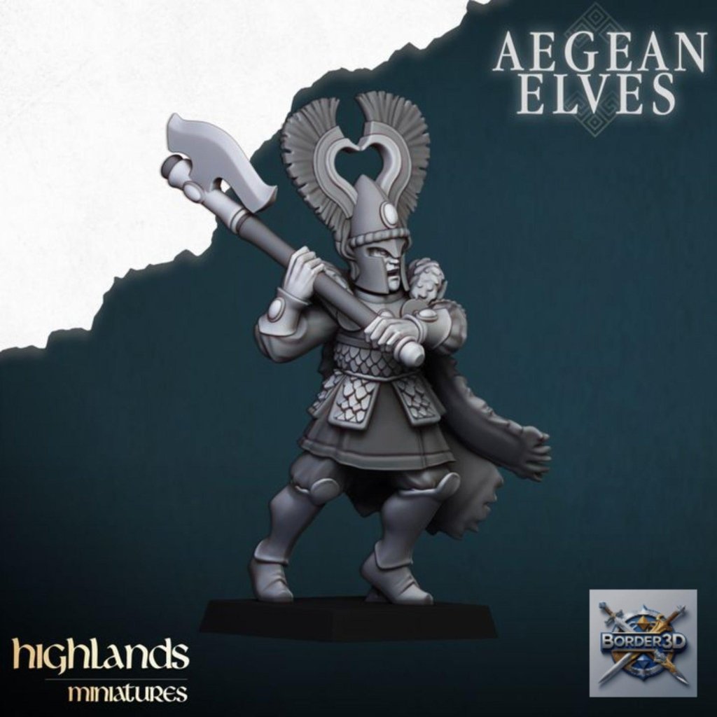Nemean Lions Unit Miniature | highlands miniatures | 32mm Mythic Beast TTRPG Fantasy Army Resin - Border3d