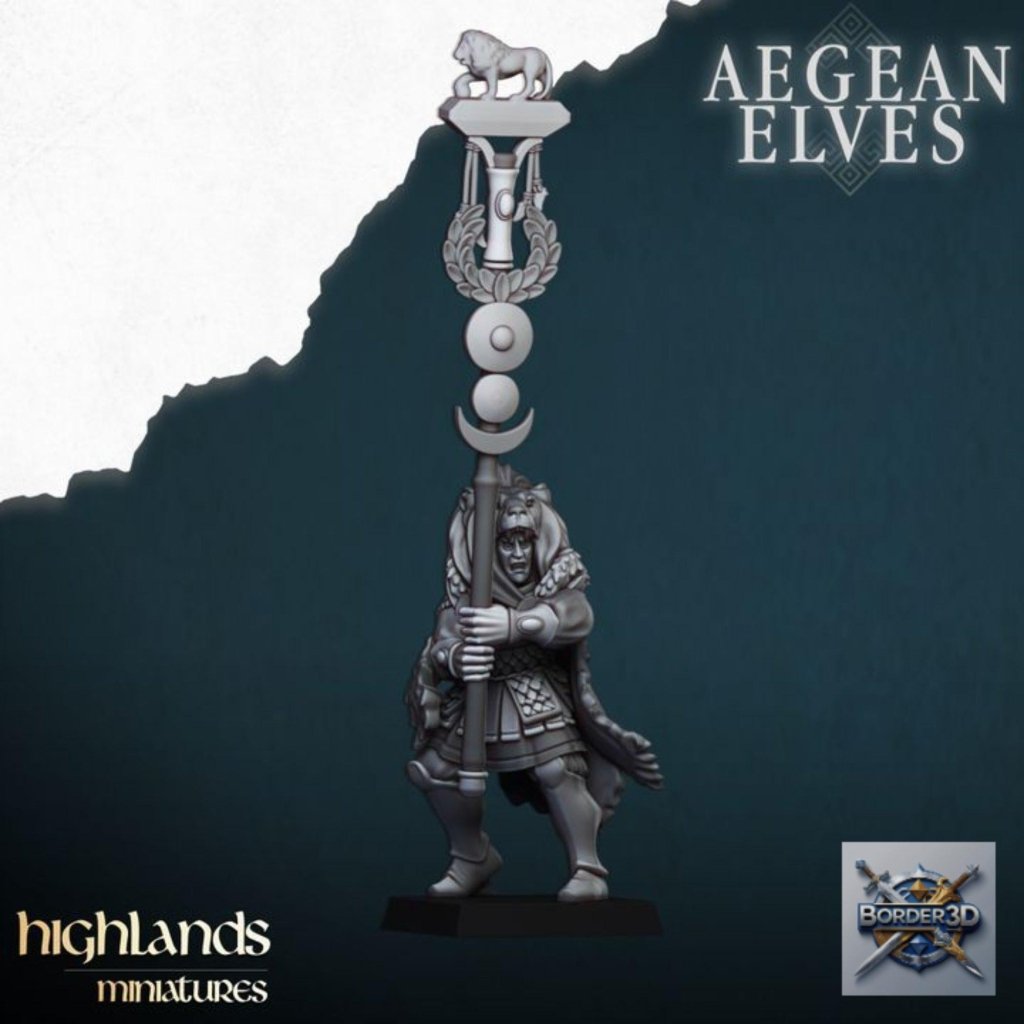 Nemean Lions Unit Miniature | highlands miniatures | 32mm Mythic Beast TTRPG Fantasy Army Resin - Border3d