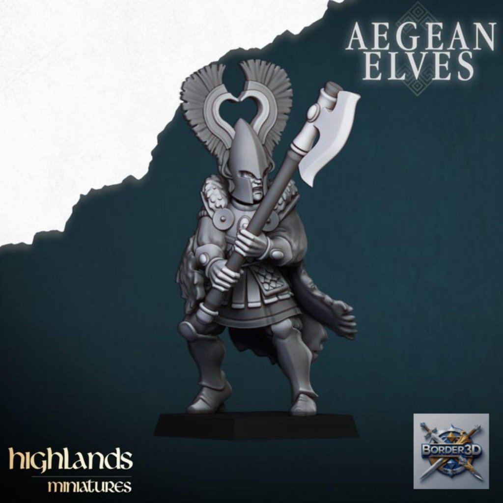 Nemean Lions Unit Miniature | highlands miniatures | 32mm Mythic Beast TTRPG Fantasy Army Resin - Border3d