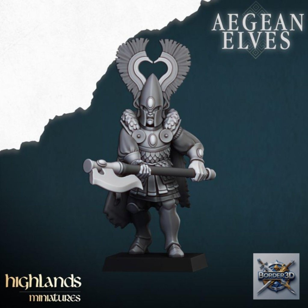 Nemean Lions Unit Miniature | highlands miniatures | 32mm Mythic Beast TTRPG Fantasy Army Resin - Border3d