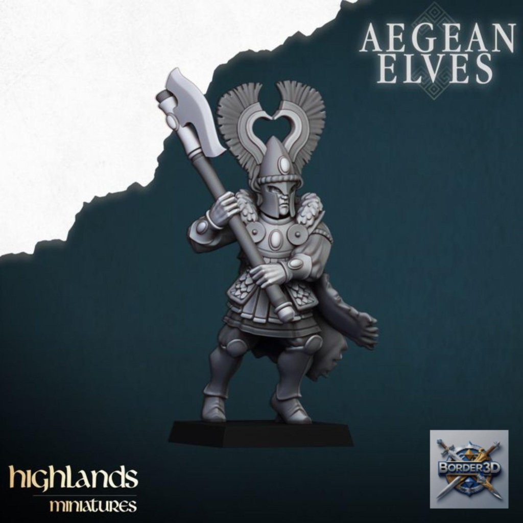 Nemean Lions Unit Miniature | highlands miniatures | 32mm Mythic Beast TTRPG Fantasy Army Resin - Border3d