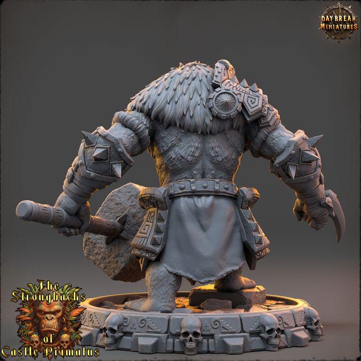Raka Windar - The Strongbacks of Castle Primatus| Daybreak Miniatures - Border3d