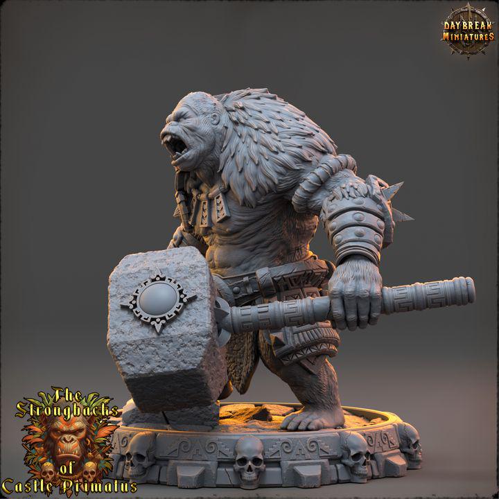 Raka Windar - The Strongbacks of Castle Primatus| Daybreak Miniatures - Border3d