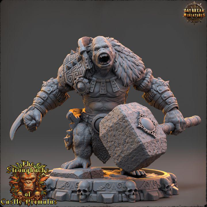 Raka Windar - The Strongbacks of Castle Primatus| Daybreak Miniatures - Border3d