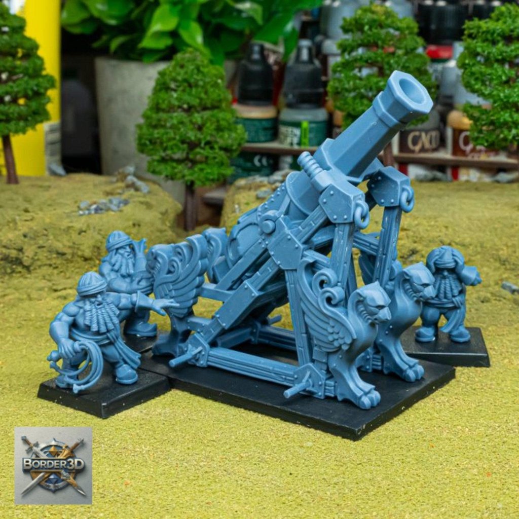 Sons of Marduk Mortar and Rocket War Machine | 32mm Resin | 3D Printed Unpainted Highlands - Border3d