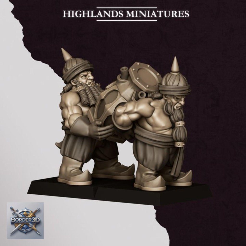 Sons of Marduk Mortar and Rocket War Machine | 32mm Resin | 3D Printed Unpainted Highlands - Border3d