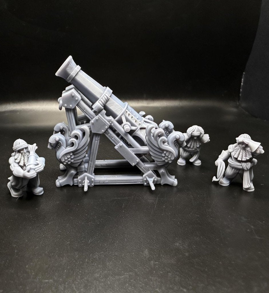 Sons of Marduk Mortar and Rocket War Machine | 32mm Resin | 3D Printed Unpainted Highlands - Border3d