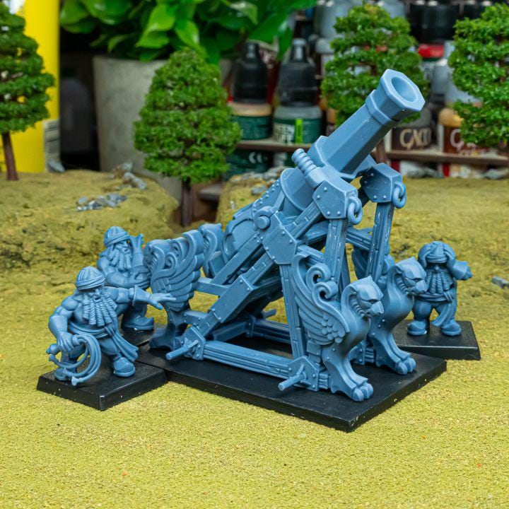 Sons of Marduk Mortar & Rocket Launcher Set | Chaos Dwarf Artillery War Machines 28mm 32mm 3D Printed DnD RPG | Highlands - Border3d