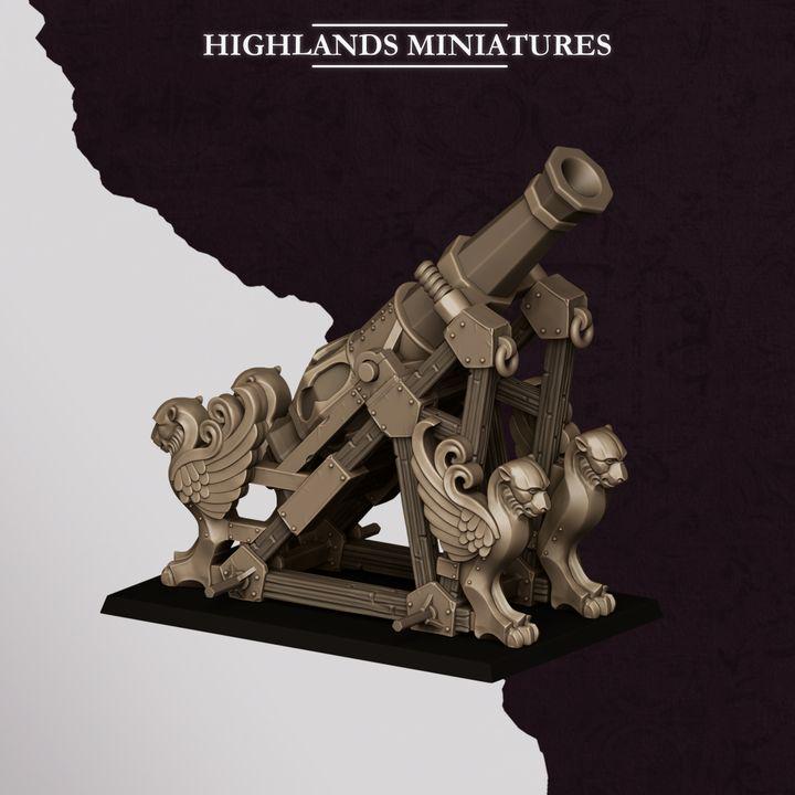Sons of Marduk Mortar & Rocket Launcher Set | Chaos Dwarf Artillery War Machines 28mm 32mm 3D Printed DnD RPG | Highlands - Border3d