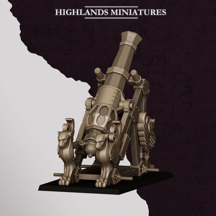 Sons of Marduk Mortar & Rocket Launcher Set | Chaos Dwarf Artillery War Machines 28mm 32mm 3D Printed DnD RPG | Highlands - Border3d