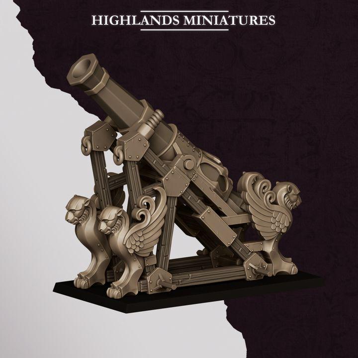 Sons of Marduk Mortar & Rocket Launcher Set | Chaos Dwarf Artillery War Machines 28mm 32mm 3D Printed DnD RPG | Highlands - Border3d