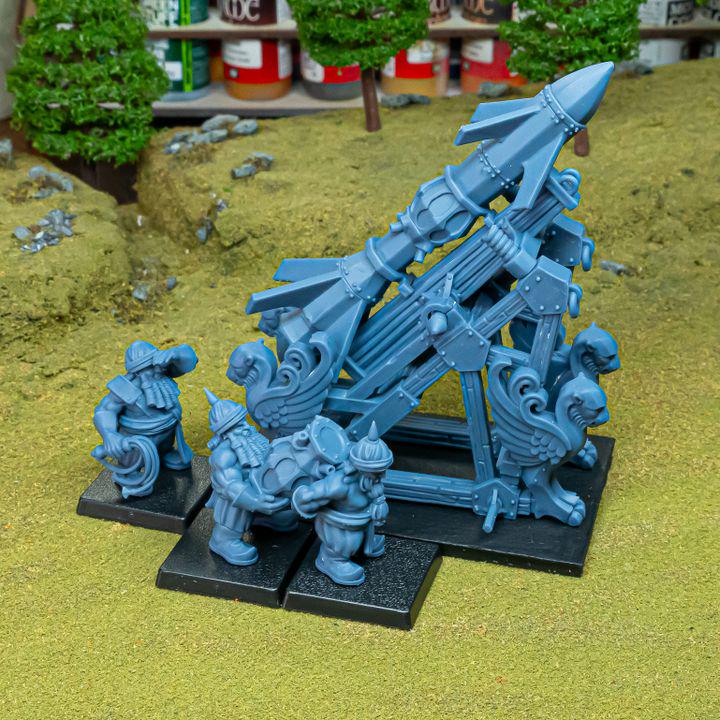 Sons of Marduk Mortar & Rocket Launcher Set | Chaos Dwarf Artillery War Machines 28mm 32mm 3D Printed DnD RPG | Highlands - Border3d
