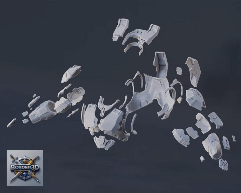 Super Soldier Armor Set | 3D Printed Wearable PLA Raw Cosplay (Galactic Armory) - Border3d