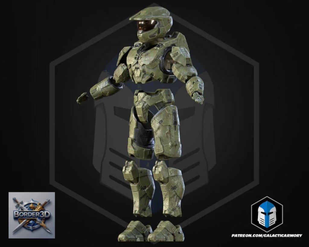 Super Soldier Armor Set | 3D Printed Wearable PLA Raw Cosplay (Galactic Armory) - Border3d