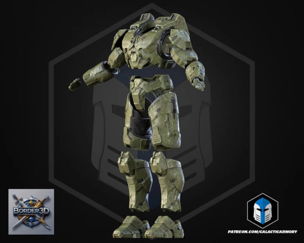 Super Soldier Armor Set | 3D Printed Wearable PLA Raw Cosplay (Galactic Armory) - Border3d