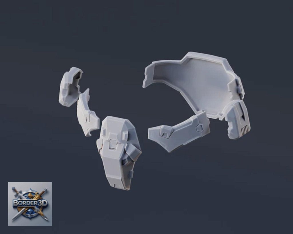 Super Soldier Armor Set | 3D Printed Wearable PLA Raw Cosplay (Galactic Armory) - Border3d