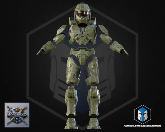 Super Soldier Armor Set | 3D Printed Wearable PLA Raw Cosplay (Galactic Armory) - Border3d