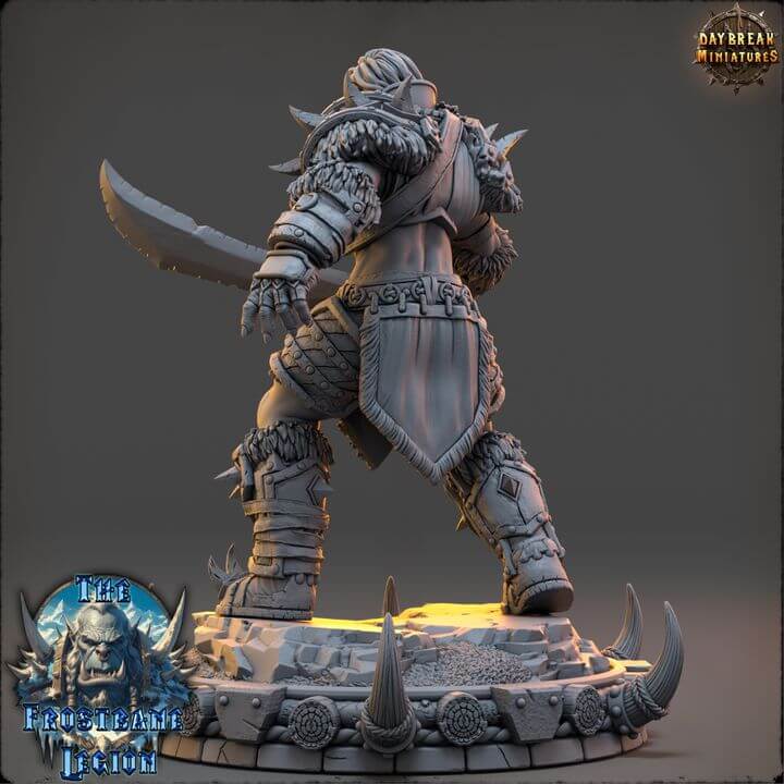 Syrka The Blizzardborn Frostbane Legion miniature figurine displaying intricate details and craftsmanship.