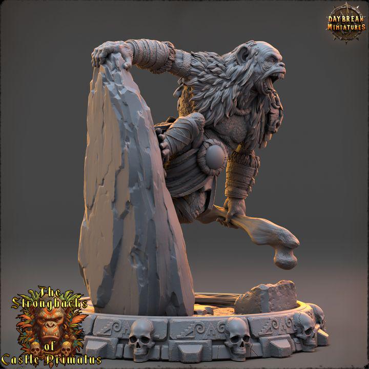 Tharn Duskaal - The Strongbacks of Castle Primatus| Daybreak Miniatures - Border3d