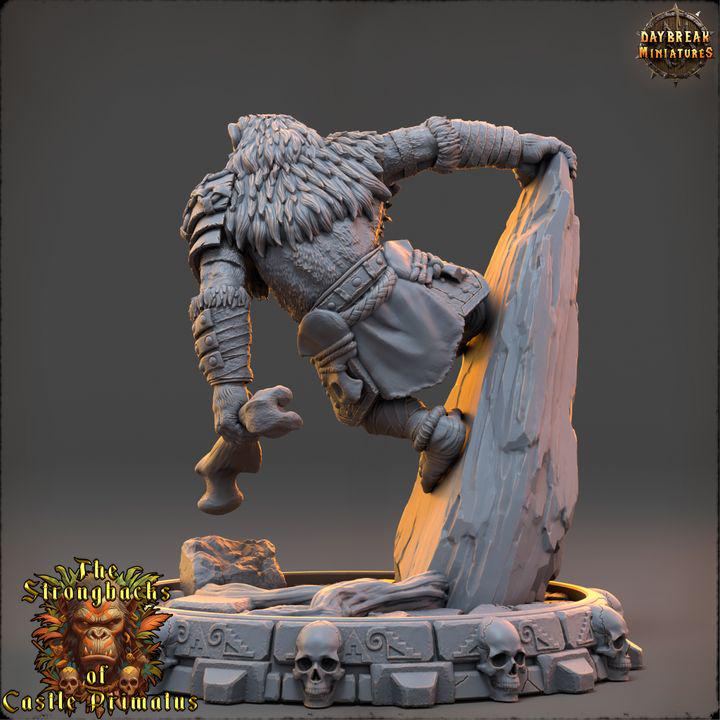 Tharn Duskaal - The Strongbacks of Castle Primatus| Daybreak Miniatures - Border3d