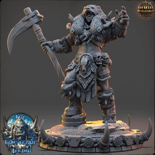 Vhala The Crimson Howler Frostbane Legion figurine with detailed warrior design.