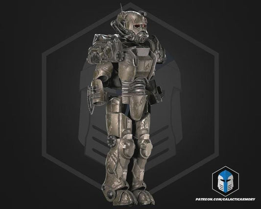 Wasteland Power Armor Set | Post-Apocalyptic Cosplay 3D Printed PLA+ - Border3d
