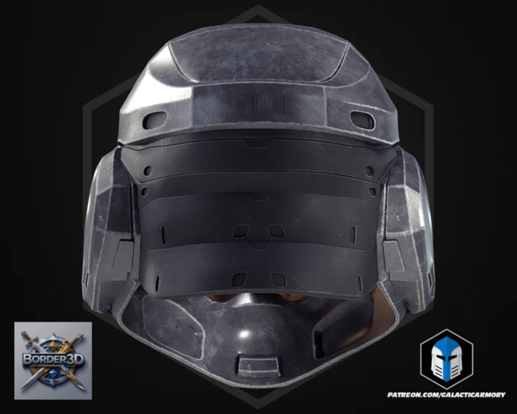 Wearable 3D Printed Lone Wolf Super Soldier Armor Set | Galactic Armory Cosplay PLA Raw - Border3d