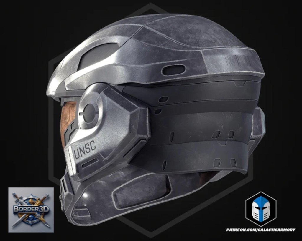 Wearable 3D Printed Lone Wolf Super Soldier Armor Set | Galactic Armory Cosplay PLA Raw - Border3d