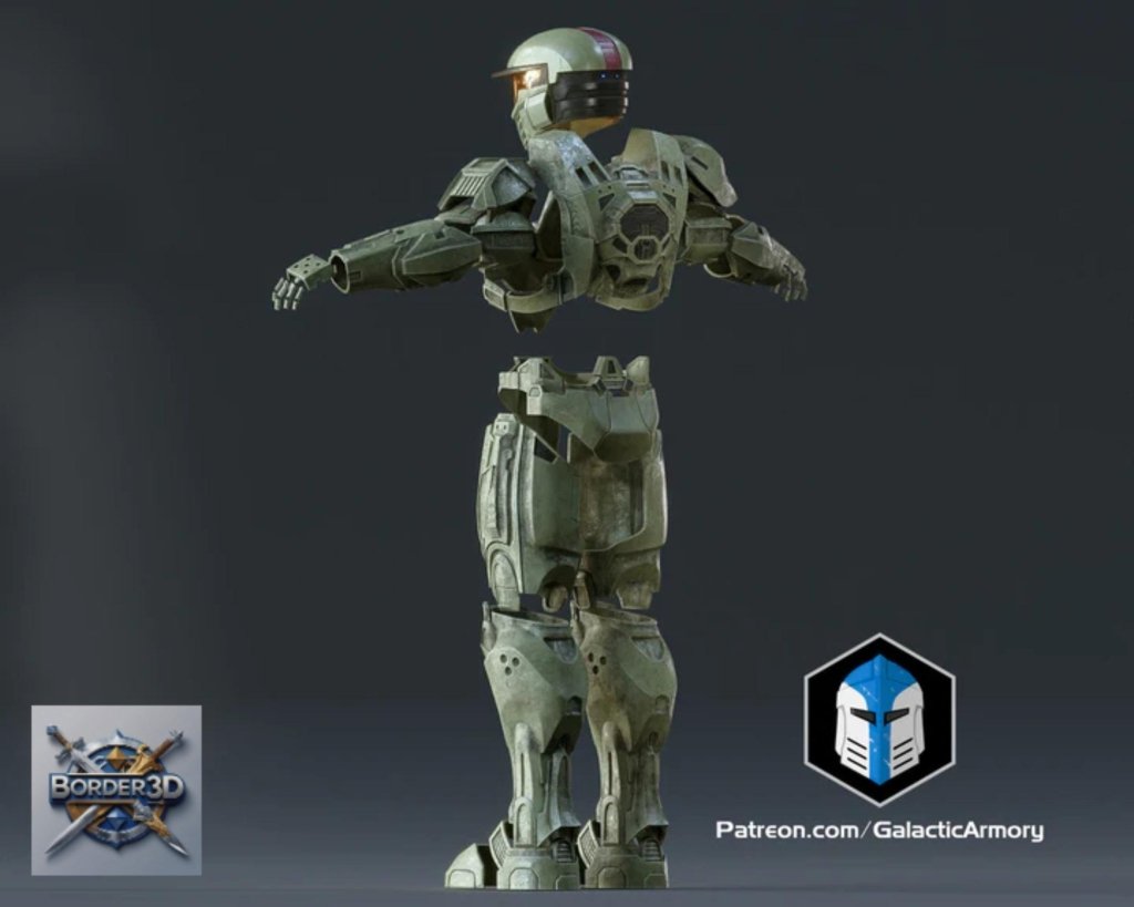 Wearable 3D Printed Orbital Drop Trooper Armor Set | PLA+ Cosplay Kit - Border3d