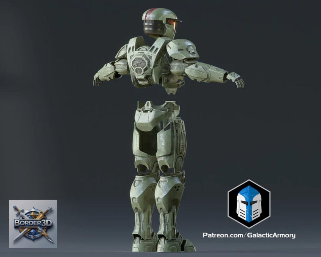 Wearable 3D Printed Orbital Drop Trooper Armor Set | PLA+ Cosplay Kit - Border3d