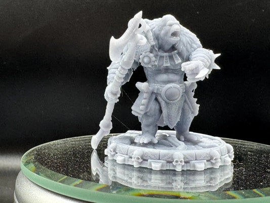 Zorak Soulgar — Apefolk Warlock Soul Hunter Miniature 32mm - Border3d