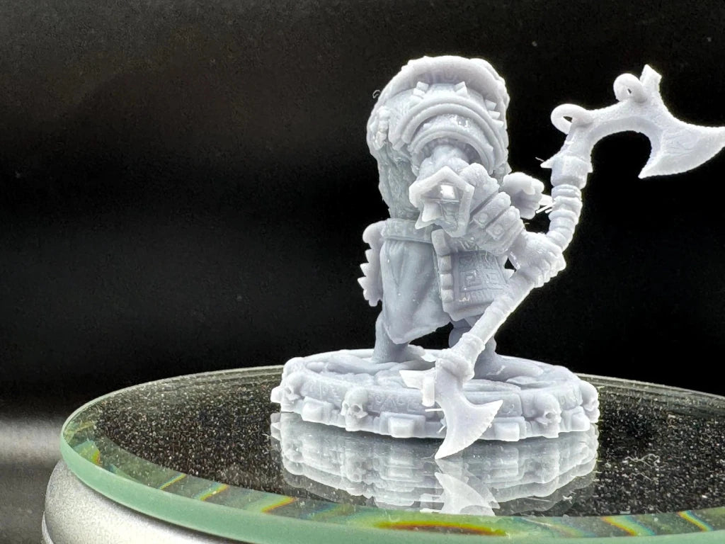 Zorak Soulgar — Apefolk Warlock Soul Hunter Miniature 32mm - Border3d