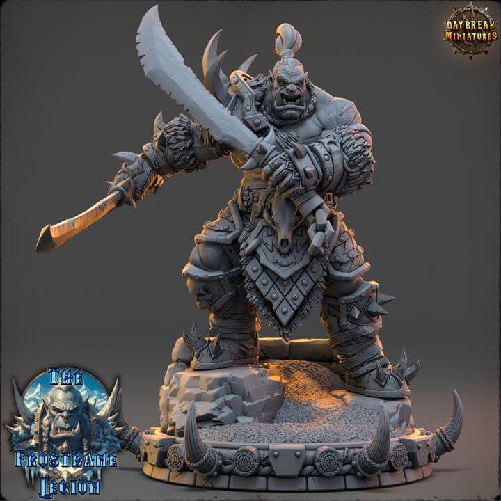 resin Daybreak Miniatures Zrathul The Stormbringer Frostbane Legion Dreamitbuildit3d Border3d LLC miniature by Daybreak Miniatures — handcrafted by Border3D LLC