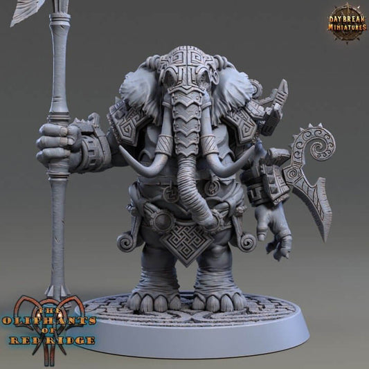 resin Daybreak Miniatures Amarula Decree The Oliphants Of Red Ridge 3D Printed 32mm Or 75mm Scale Resin Model By miniature by Daybreak Miniatures — handcrafted by Border3D LLC