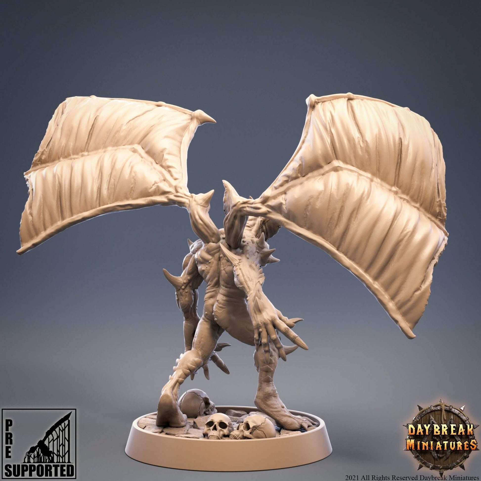 "Daybreak Miniatures Blood Wing Faber vampire artisan side angle Border3D LLC"