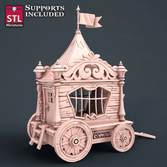 "Carnival Set By STL Miniatures carnival games showcase Border3D LLC"
