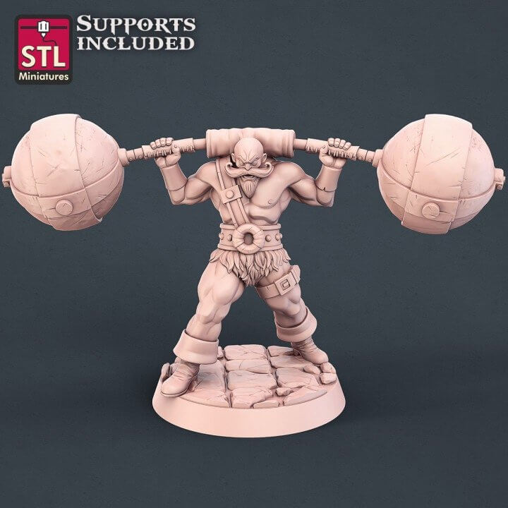 "Carnival Set By STL Miniatures terrain pieces back view Border3D LLC"