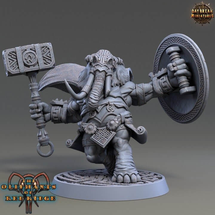 resin Daybreak Miniatures Castor Bonkworth The Oliphants Of Red Ridge 3D Printed 32mm Or 75mm Scale Resin Model By miniature by Daybreak Miniatures — handcrafted by Border3D LLC