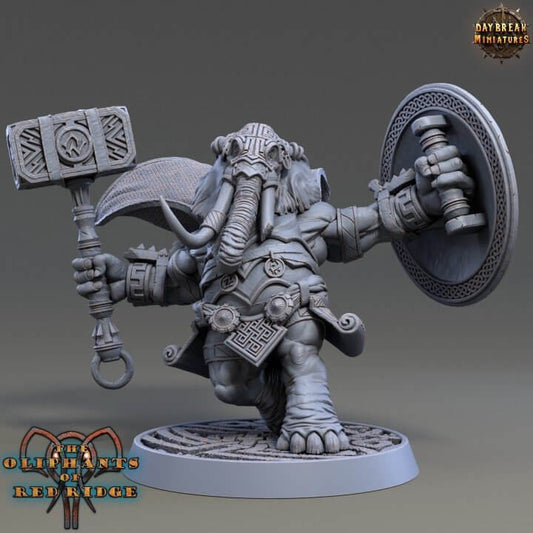 resin Daybreak Miniatures Castor Bonkworth The Oliphants Of Red Ridge 3D Printed 32mm Or 75mm Scale Resin Model By miniature by Daybreak Miniatures — handcrafted by Border3D LLC