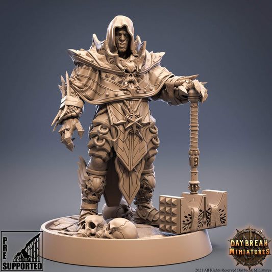 "Daybreak Miniatures Christian Prinski resin miniature front view Border3D LLC"