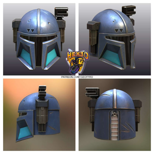 "Cosplay Helmet Unisex 2 Cosplay Commission Armor Prop Geoffro front view Border3D LLC