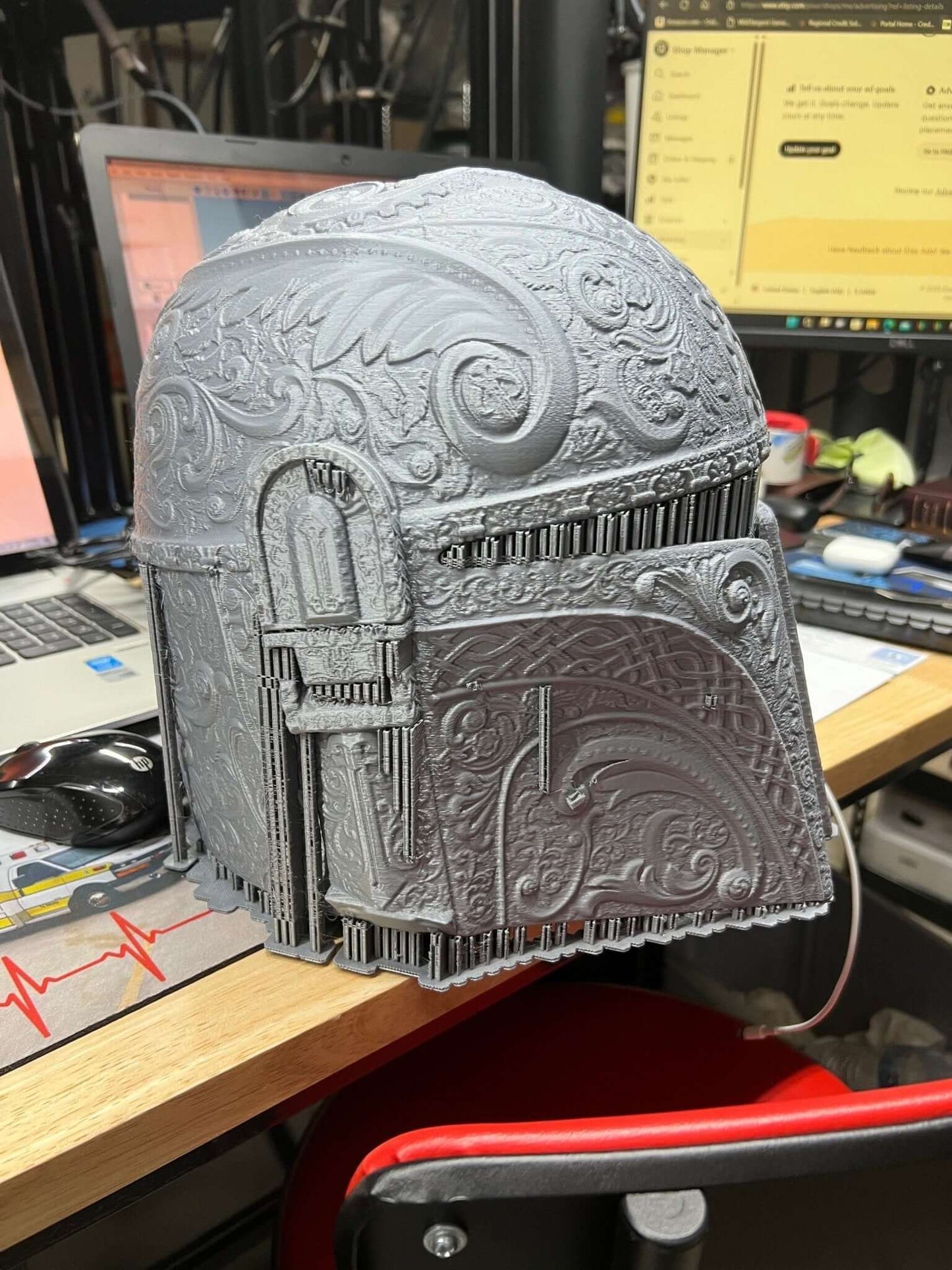 "Cosplay Helmet Unisex 3 Cosplay Commission Armor Prop Geoffro worn showcase Border3D LLC"