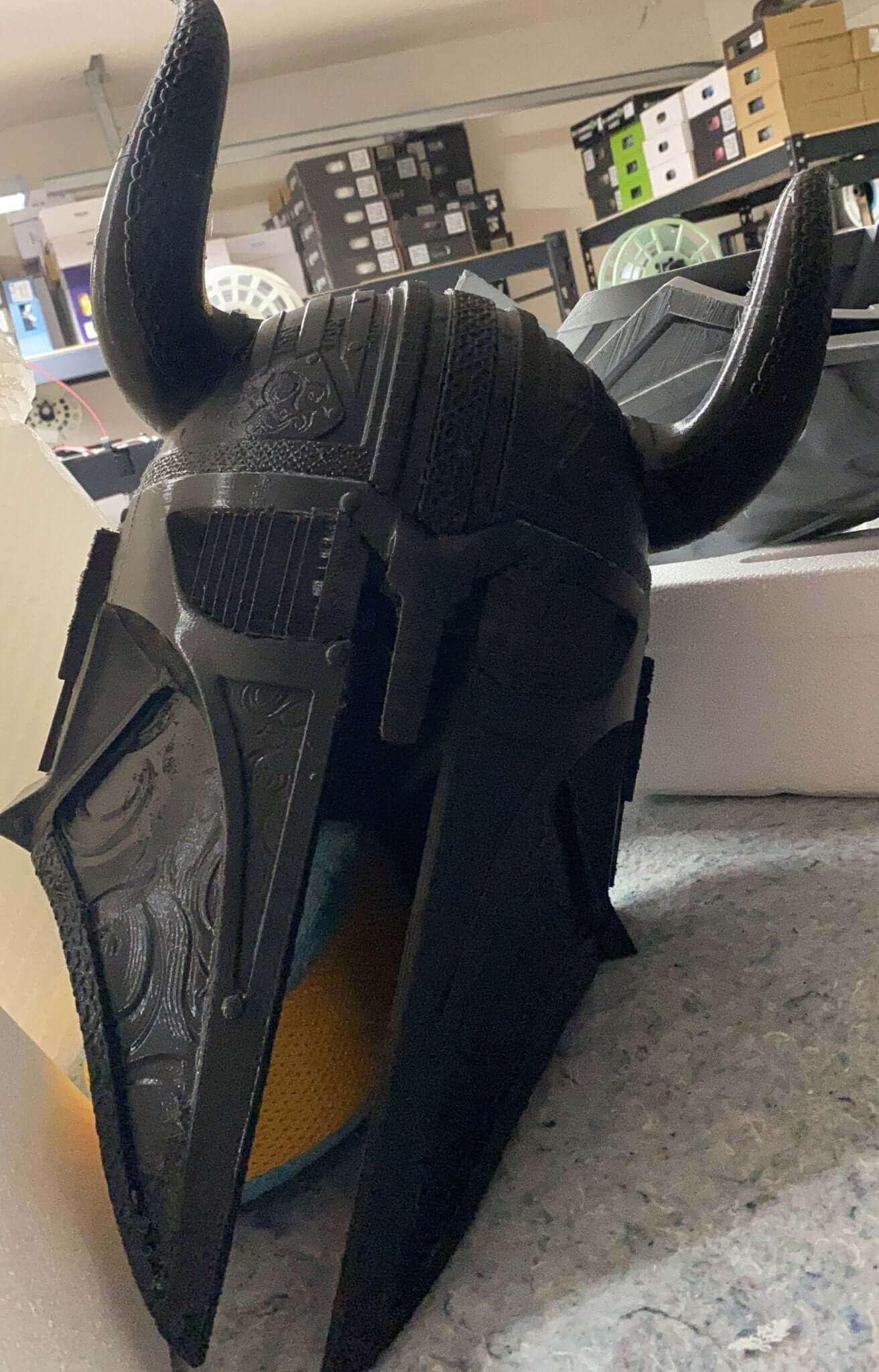 "Cosplay Helmet Unisex 4 Cosplay Commission Armor Prop Geoffro front view Border3D LLC"
