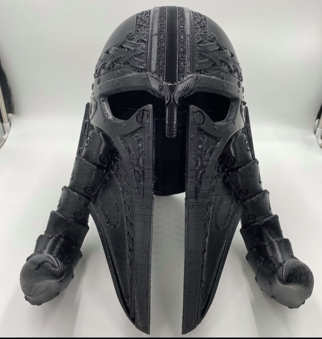 "Cosplay Helmet Unisex 5 Cosplay Commission Armor Prop Geoffro front view Border3D LLC"
