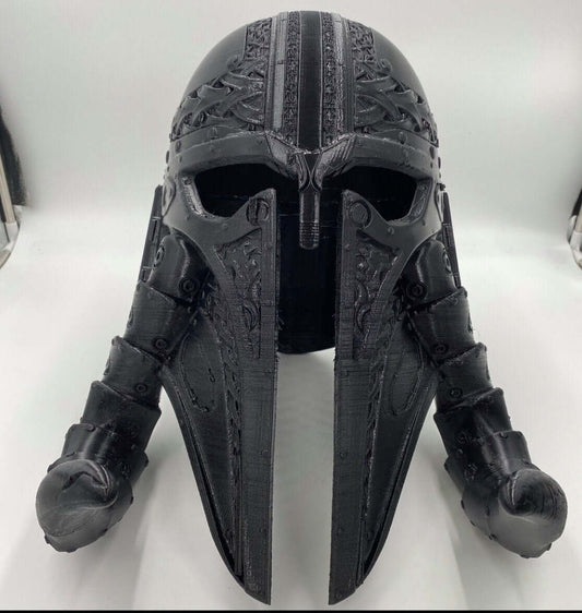 "Cosplay Helmet Unisex 5 Cosplay Commission Armor Prop Geoffro front view Border3D LLC"