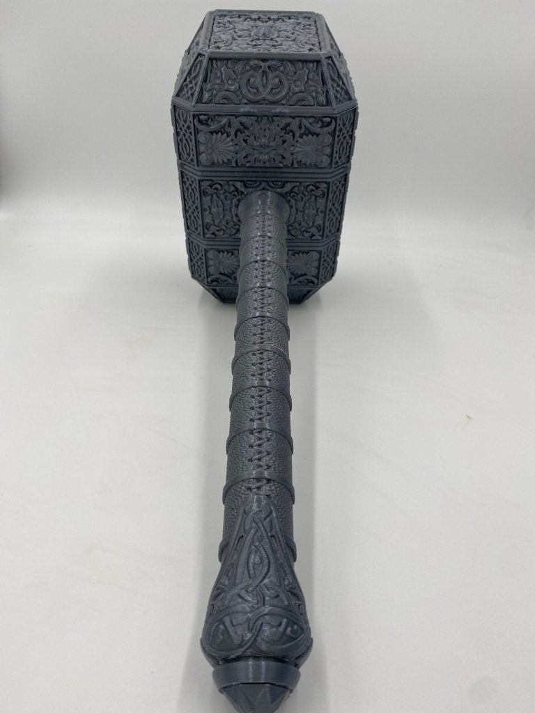 Deluxe Big Hammer with Stones Cosplay Commission Armor Prop - Border3d