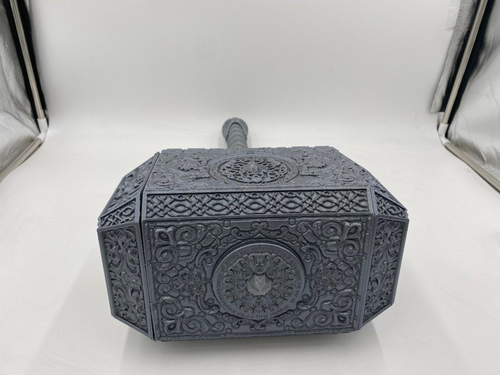 Deluxe Big Hammer with Stones Cosplay Commission Armor Prop - Border3d