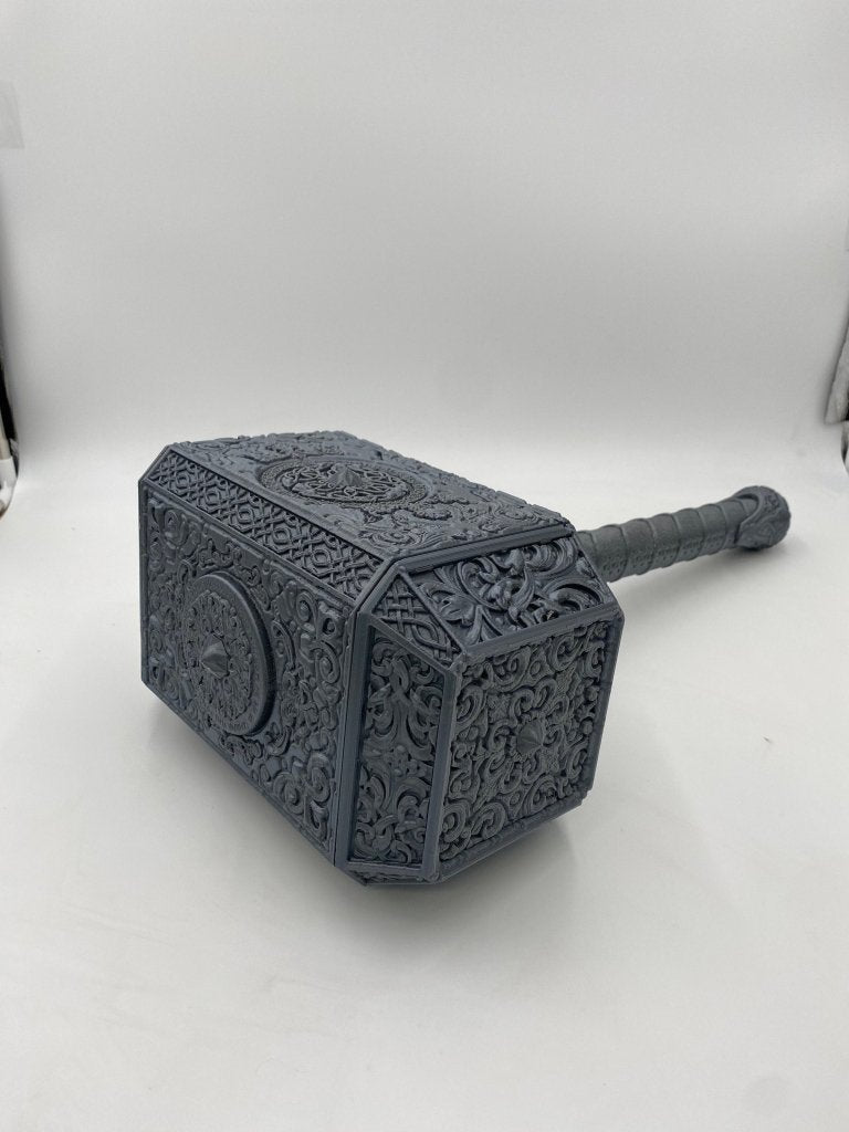 Deluxe Big Hammer with Stones Cosplay Commission Armor Prop - Border3d