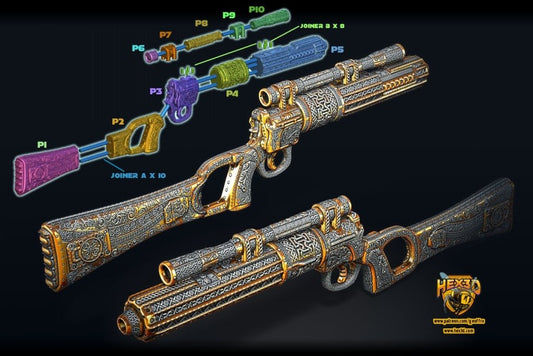 Deluxe Prop Carbine Rifle Cosplay Commission Armor Prop Geoffro - Border3d