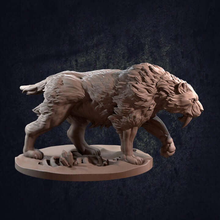 "Felidont And Sabertooththe Dragon Trappers Lodge fearsome fangs detail close-up Border3D LLC"
